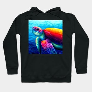 Underwater sea turtle artwork Hoodie